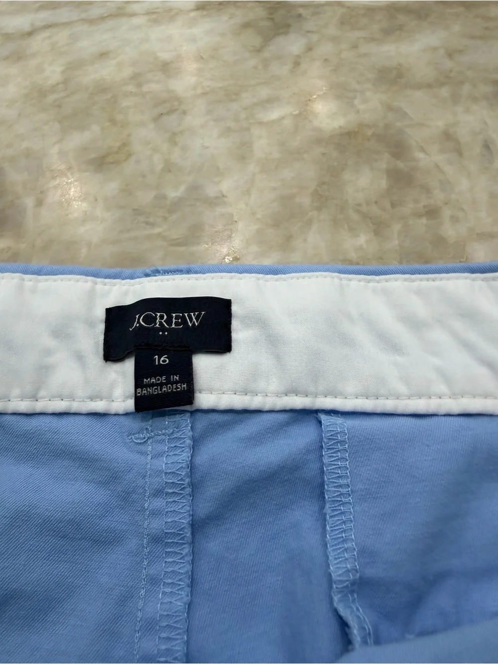 J. Crew Pale Blue Cotton Bermuda Shorts
